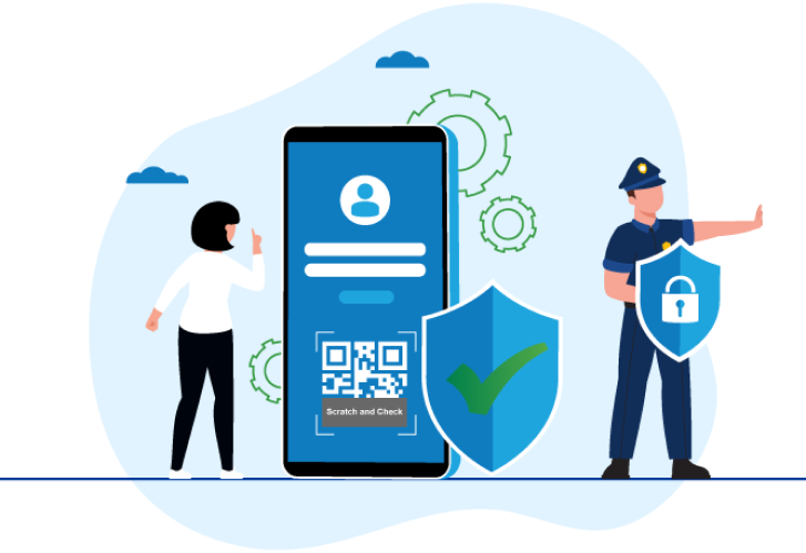 Holdraphic Sticker Mobile Authentication